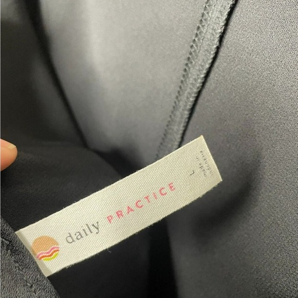 Anthropologie Daily Practice Black Sleek Open Back Top - Picture 5 of 8